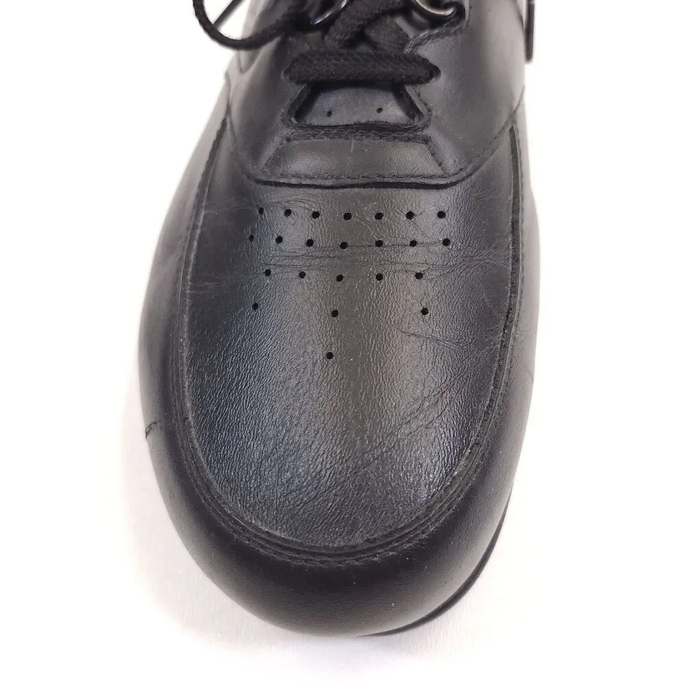 SAS Time Out Mens 12 M Black Leather Walking Shoes Comfort Lace Up Made In USA